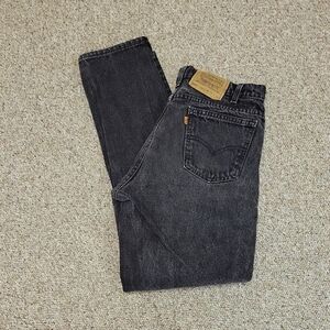 Levi's Orange Tab 90s Black Jeans Made In USA Men's 33 X 32 100% Cotton